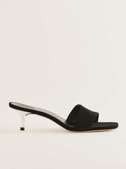 Hartzell Heeled Sandal - Black Suede