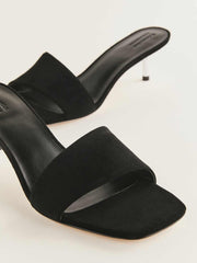 Hartzell Heeled Sandal - Black Suede