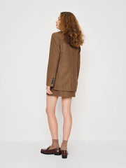 James Relaxed Blazer - Brown Check