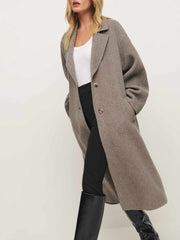 Wyatt Double-faced Coat - Stone