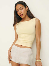 June Low Rise Linen Short - Oatmeal