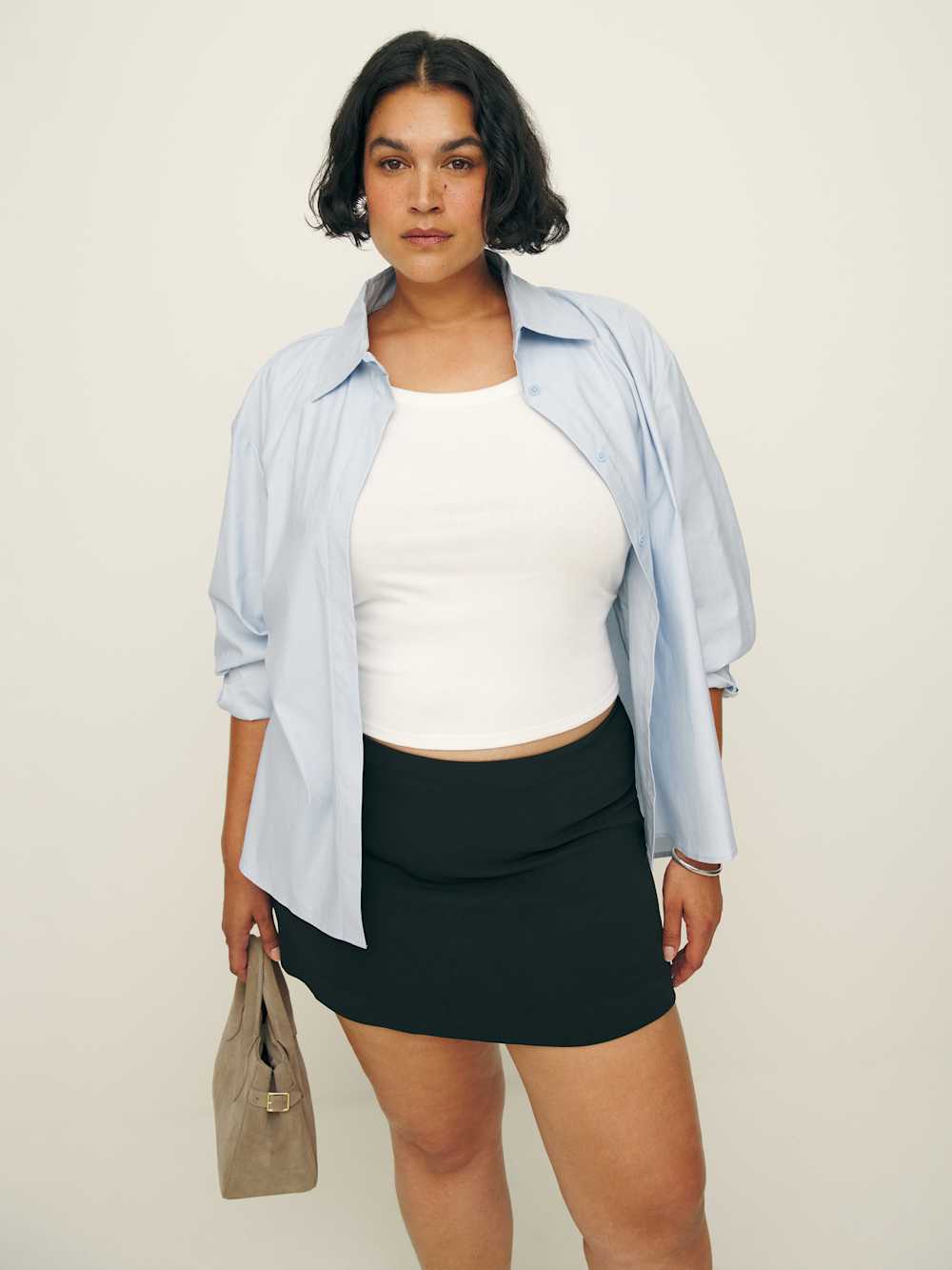 Carla Low Waist Skirt Es - Black