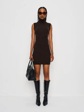 Holland Cashmere Turtleneck Sweater Dress - Compost