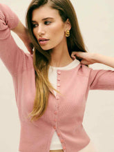 Meadow Regenerative Merino Cardigan - Dusty Rose