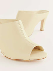 Lydia Heeled Sandal - Parmesan Leather
