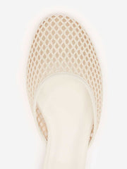 Melly Flat Mule - Ivory Crochet