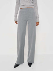 Petites Vida Low Rise Pant - Grey Stripe