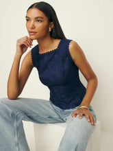 Lorie Linen Top - Danube