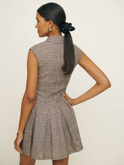 Arella Linen Dress - Tartine Check