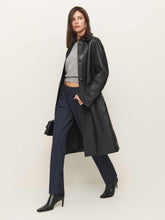 Veda Beck Leather Trench - Black