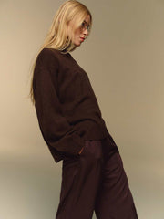 Cove Cashmere Oversized Crew - Compost