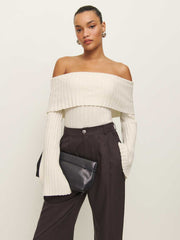 Lana Cashmere Blend Sweater - Gossamer