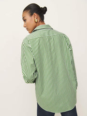 Eli Oversized Shirt - Tuesday Stripe