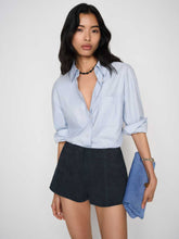 Veda Rory Leather Short - Navy Suede