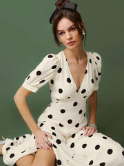 Petites Naira Dress - Pluto Dot