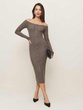 Nara Cashmere Sweater Dress - Cocoa
