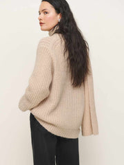 Spence Scarf Sweater - Wheat