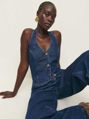 Lorenza Denim Jumpsuit - Salinas