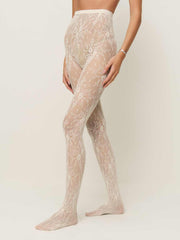 Swedish Stockings Rosa Lace Tights - Ivory