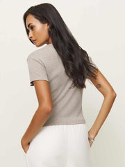 Max Slim Tee - Heather Taupe