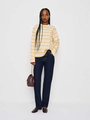Asher Oversized Long Sleeve Tee - Pismo Stripe