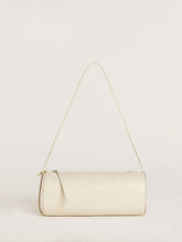Simona Cylinder Bag - Cream Puff Leather
