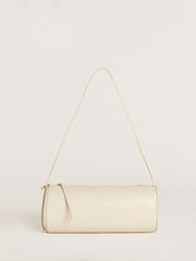 Simona Cylinder Bag - Cream Puff Leather