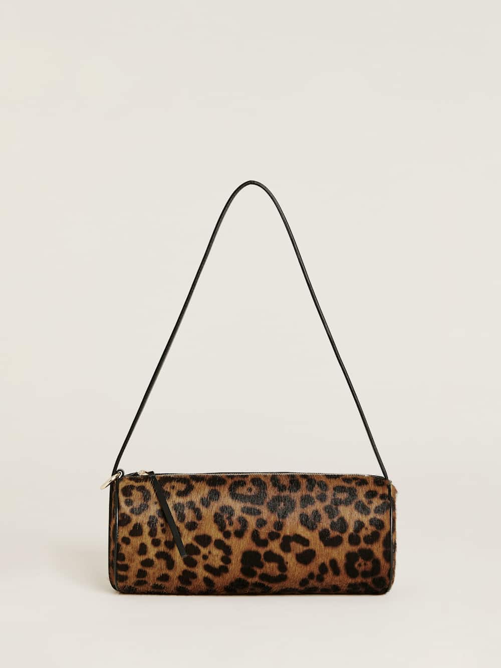 Simona Cylinder Bag - Leopard Haircalf
