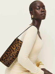 Simona Cylinder Bag - Leopard Haircalf