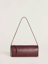 Simona Cylinder Bag - Ruby Leather