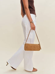 Simona Cylinder Bag - Sienna Embossed Suede