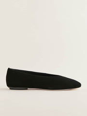 Prudence Ballet Flat - Black Suede