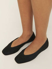 Prudence Ballet Flat - Black Suede