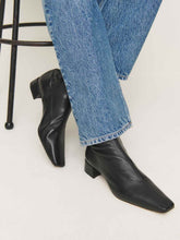 Rosina Ankle Boot - Black Stretch Leather