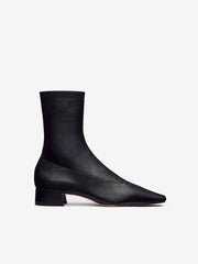 Rosina Ankle Boot - Black Stretch Leather