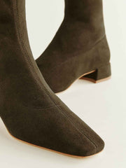 Rosina Ankle Boot - Truffle Stretch Suede