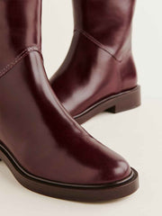 Franklin Knee Boot - Ruby Leather