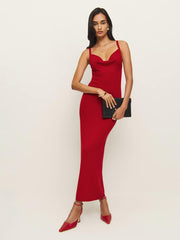 Gaia Regenerative Merino Sweater Dress - Lipstick