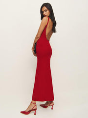 Gaia Regenerative Merino Sweater Dress - Lipstick