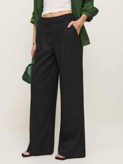 Ashwin Low Rise Pant - Black