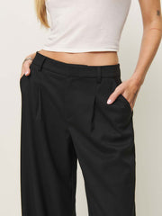 Ashwin Low Rise Pant - Black