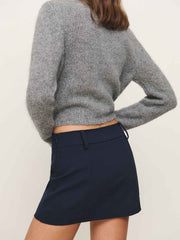 Sara Knit Skirt - Midnight