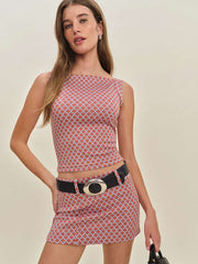 Sara Knit Skirt - Tile