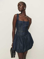 Delia Denim Mini Dress - Liffey