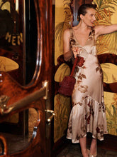 Cordia Silk Dress - Opera Border