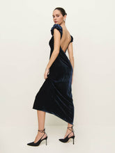 Rhia Velvet Dress - Navy