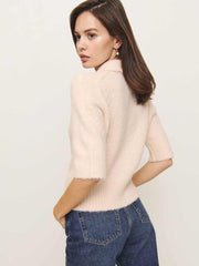Daphne Collared Cardigan - Sorbet