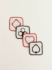 Aces Regenerative Wool Coasters - Arctic Multi