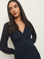 Morganna Dress - Navy