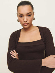 Chloe Knit Shrug Set - Mole